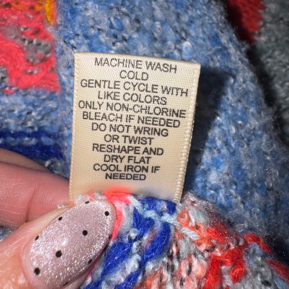 Sincerely Jules Patchwork Knit Cropped Sweater Bo… - image 11